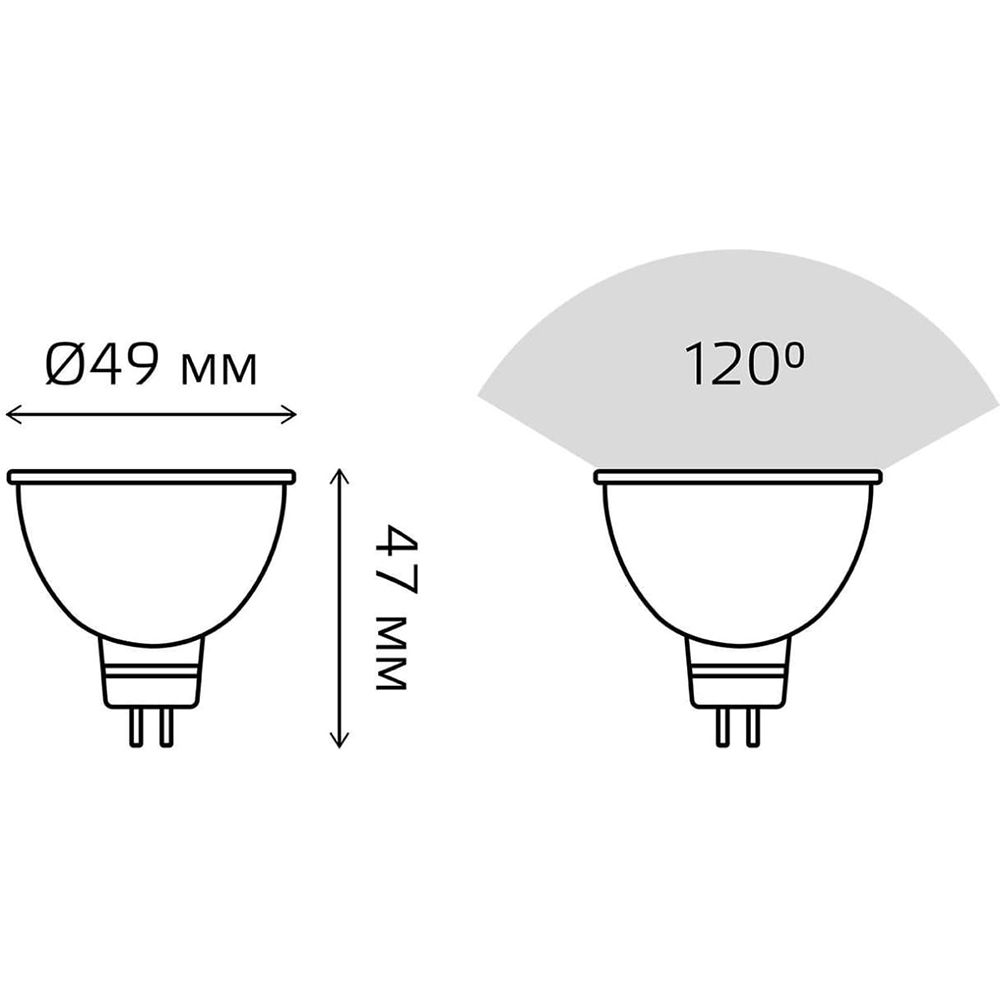 Фото Лампа Elementary Gauss MR16 3.5W 300lm 4100K GU5.3 LED {13524} (1)