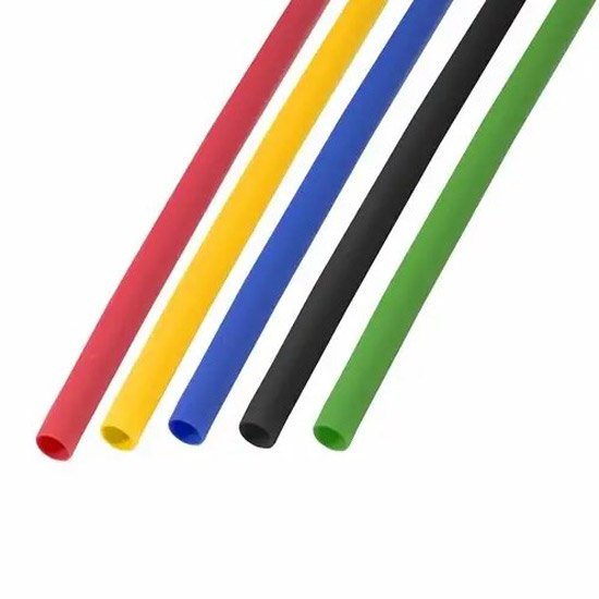 Фото Термоусаживаемые трубки Rexant 3,0/1,5 мм, набор пять цветов, упаковка 50 шт. по 1 м {29-0152}