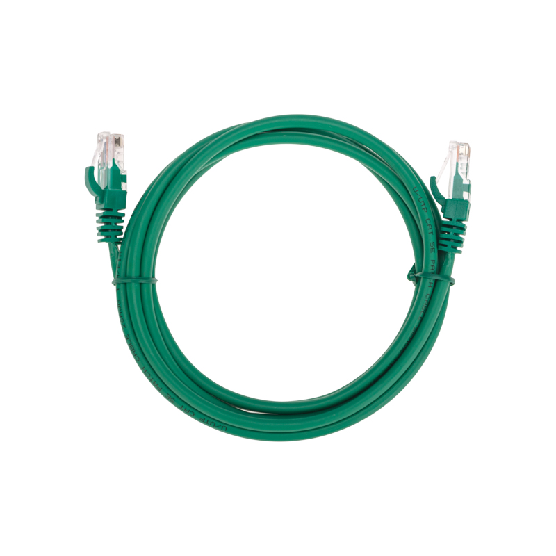 Фото Патч-корд U/UTP, CAT 5e, RJ45-RJ45, 26AWG, LSZH, зеленый, 2м REXANT {02-0106-2}