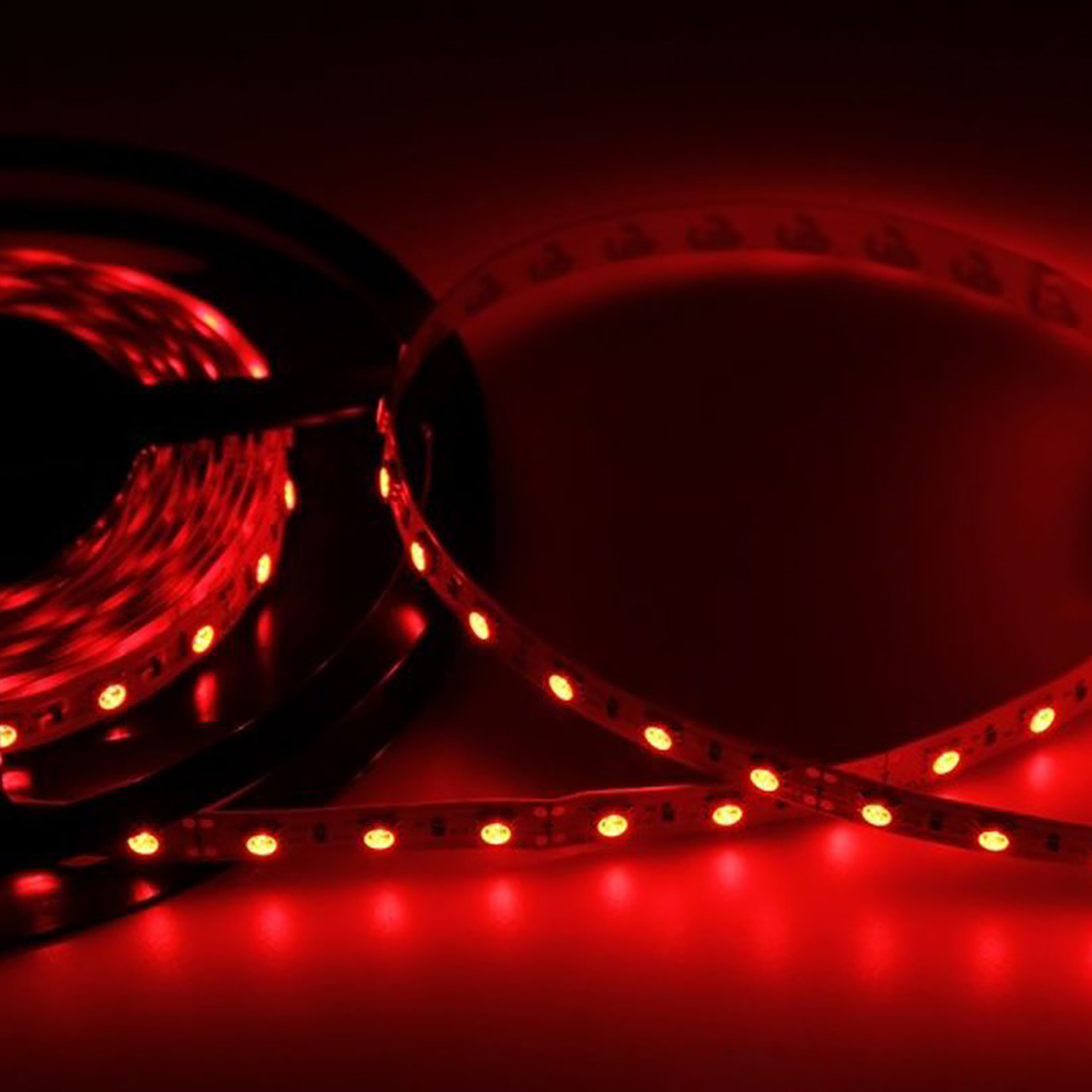 Фото Светодиодная лента 10 мм, красный, SMD 5050, 60 LED/м, 12 В, Lamper {141-461}