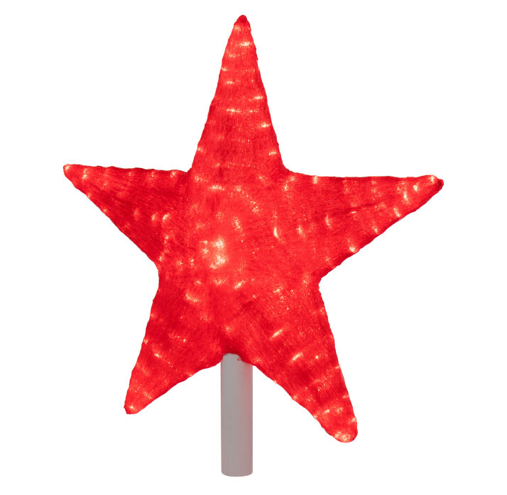 Фото Акриловая светодиодная фигура "Звезда" 50см, 160 светодиодов, красная, NEON-NIGHT {513-452}