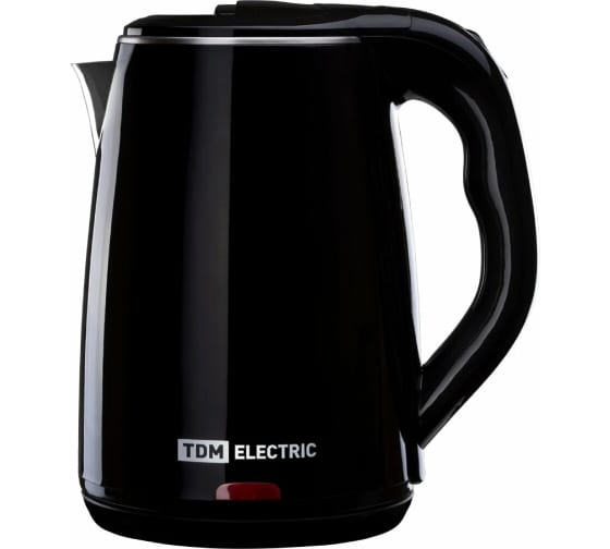 Фото Электрический чайник "Ника", нержавеющая сталь / пластик, 1,8 л, 1800 Вт, черный, TDM {SQ4001-0003} (1)