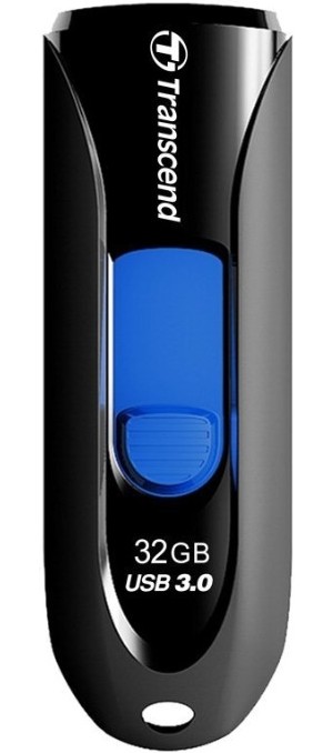 Фото Флеш накопитель 32GB Transcend JetFlash 790, USB 3.1, черный/синий {TS32GJF790K} (3)