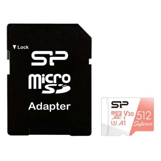Фото Флеш карта microSD 512GB Silicon Power Superior A1 microSDXC Class 10 UHS-I U3 100/80 Mb/s {SP512GBSTXDV3V20SP}