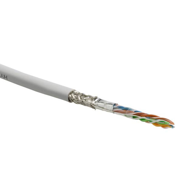 Фото Hyperline SFUTP4-C5E-S24-IN-PVC-WH-305 (305 м) Кабель витая пара SF/UTP, категория 5e, 4 пары {444639}