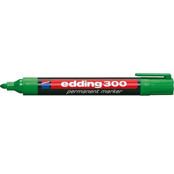 Фото Перманентный маркер Edding E-300 зеленый, круглый наконечник 1,5-3 мм {E-300#4}