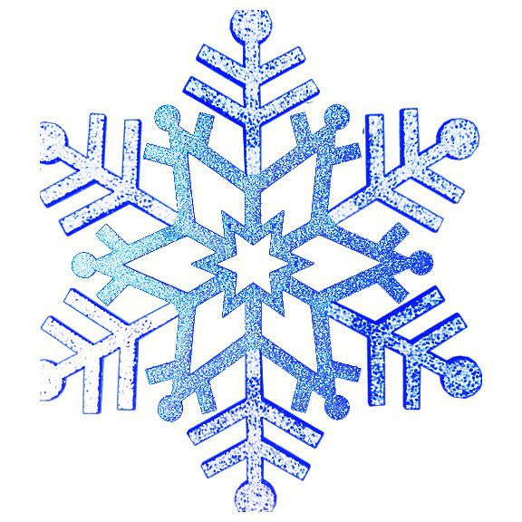 Фото Елочная фигура "Снежинка резная", 81 см, цвет синий {502-383}