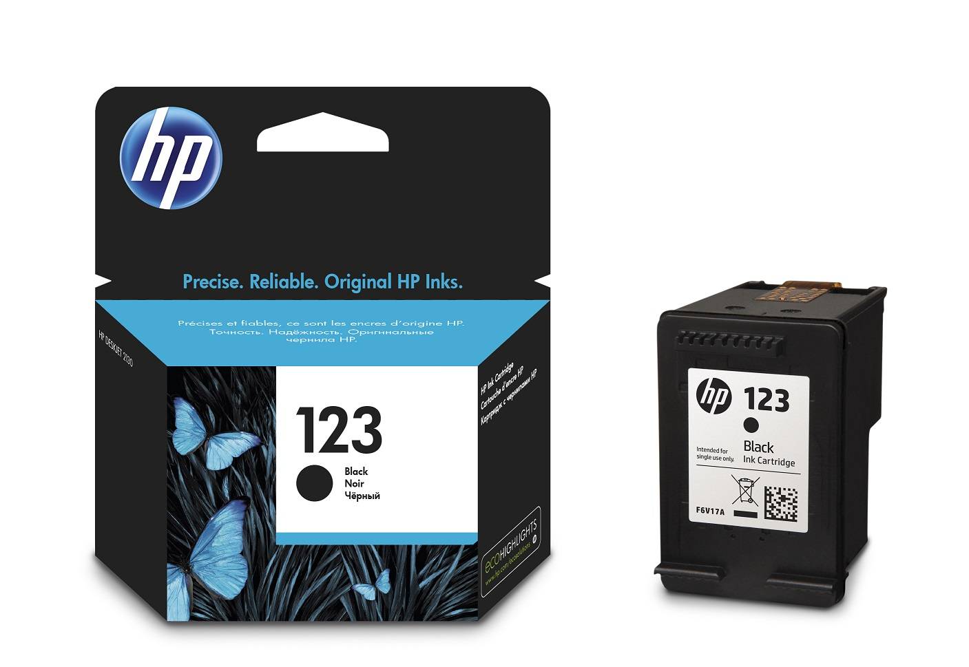 Фото Картридж Hewlett-Packard HP 123 Black (Черный) для HP Deskjet Ink {F6V17AE}