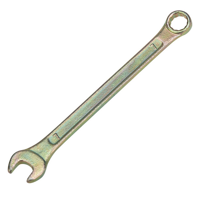 Фото Ключ комбинированный Rexant 7 мм, желтый цинк {12-5802-2}