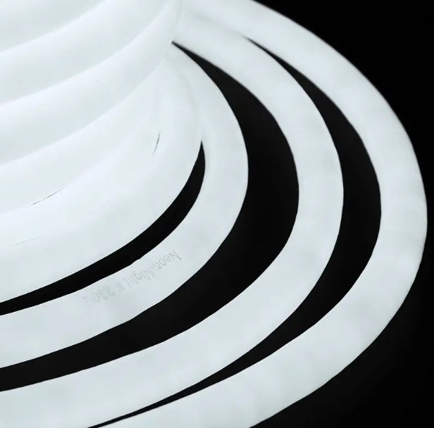 Фото Гибкий Неон LED 360 (круглый) - белый, {131-035}
