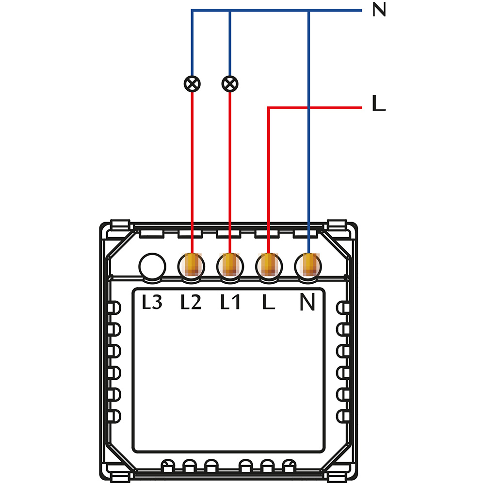 Фото Сенсорный выключатель с нулем, серый, двухклавишный, 1 пост, с Wi-Fi, с Алисой, стеклянная панель Vell {GY1P-2G-S} (5)