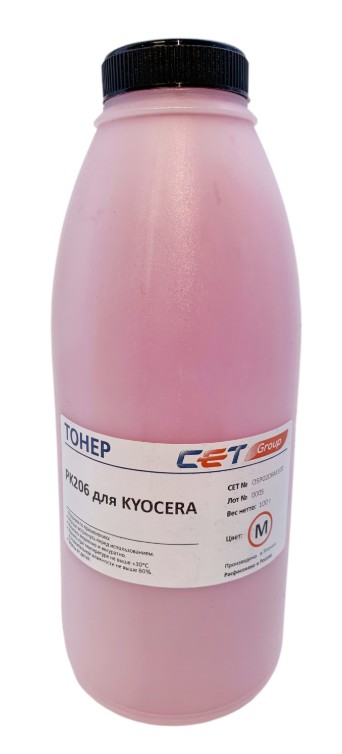 Фото Тонер для KYOCERA ECOSYS M6030cdn/6035cidn/6530cdn/P6035cdn Magenta (PK206) 100г/бут. унив. (Japan) CET {OSP0206M-100}