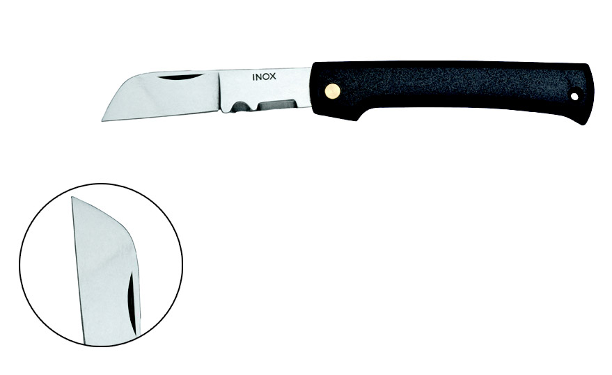 Фото Нож монтажный, складной, с пластиковой рукояткой 80 мм {klkKL540}