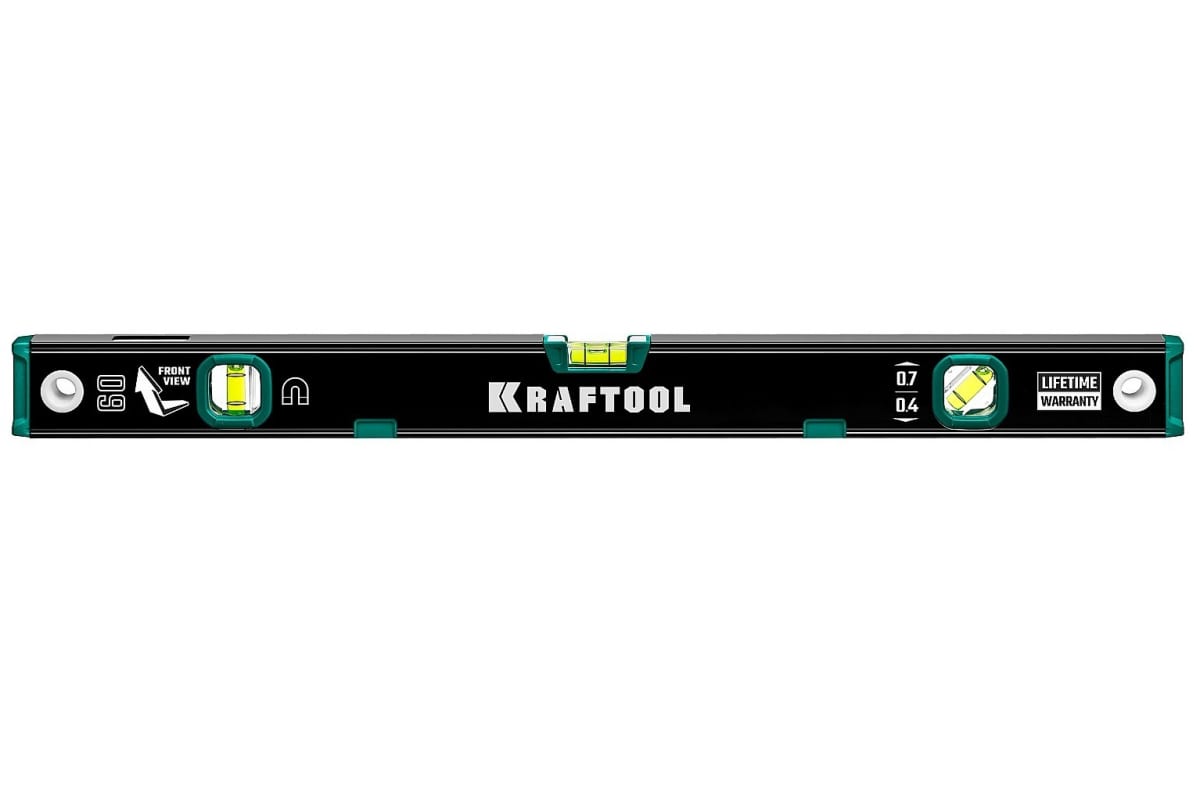 Фото Kraftool 600 мм, магнитный уровень с зеркальным глазком {34785-60} (3)