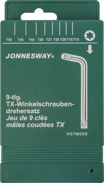 Фото H07M09S Комплект угловых ключей JonnesWay "TORX" {47098}