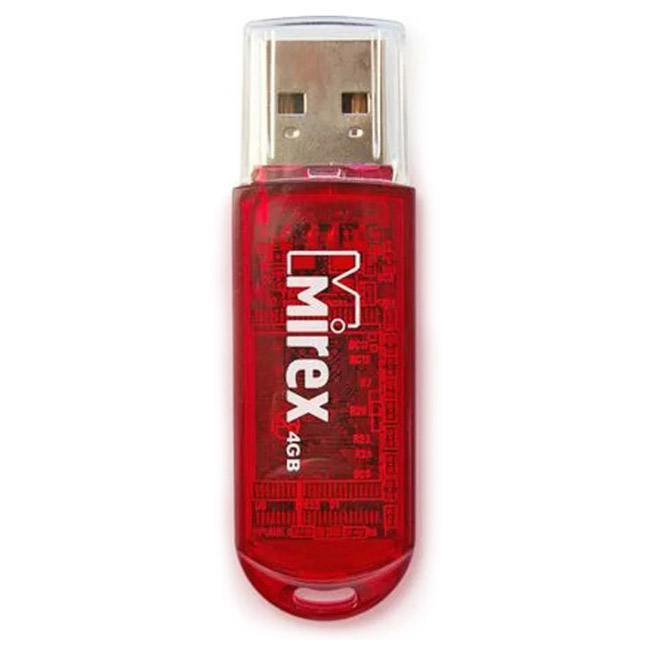 Фото Флеш накопитель 4GB Mirex Elf, USB 2.0, Красный {13600-FMURDE04}