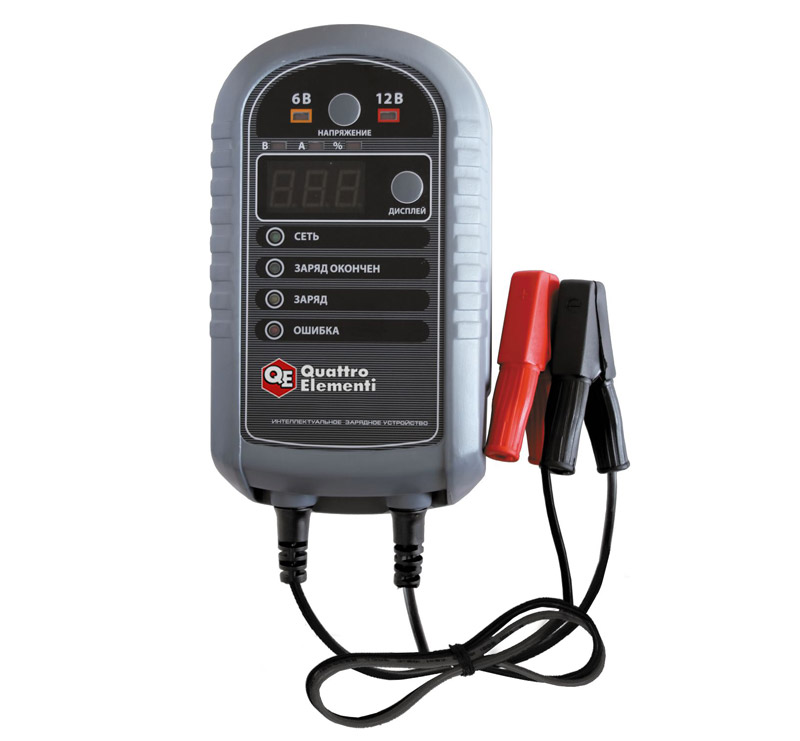 Фото Зарядное устройство QUATTRO ELEMENTI i-Charge 7 (6 / 12В, 7 А, дисплей) полный автомат (771-695)