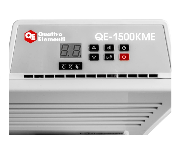 Фото Нагреватель воздуха электрический QUATTRO ELEMENTI QE-1500KME конвекторный (0,75/1,5 кВт, с эл.блоком управления, ТЭН монолит.) {915-465} (3)