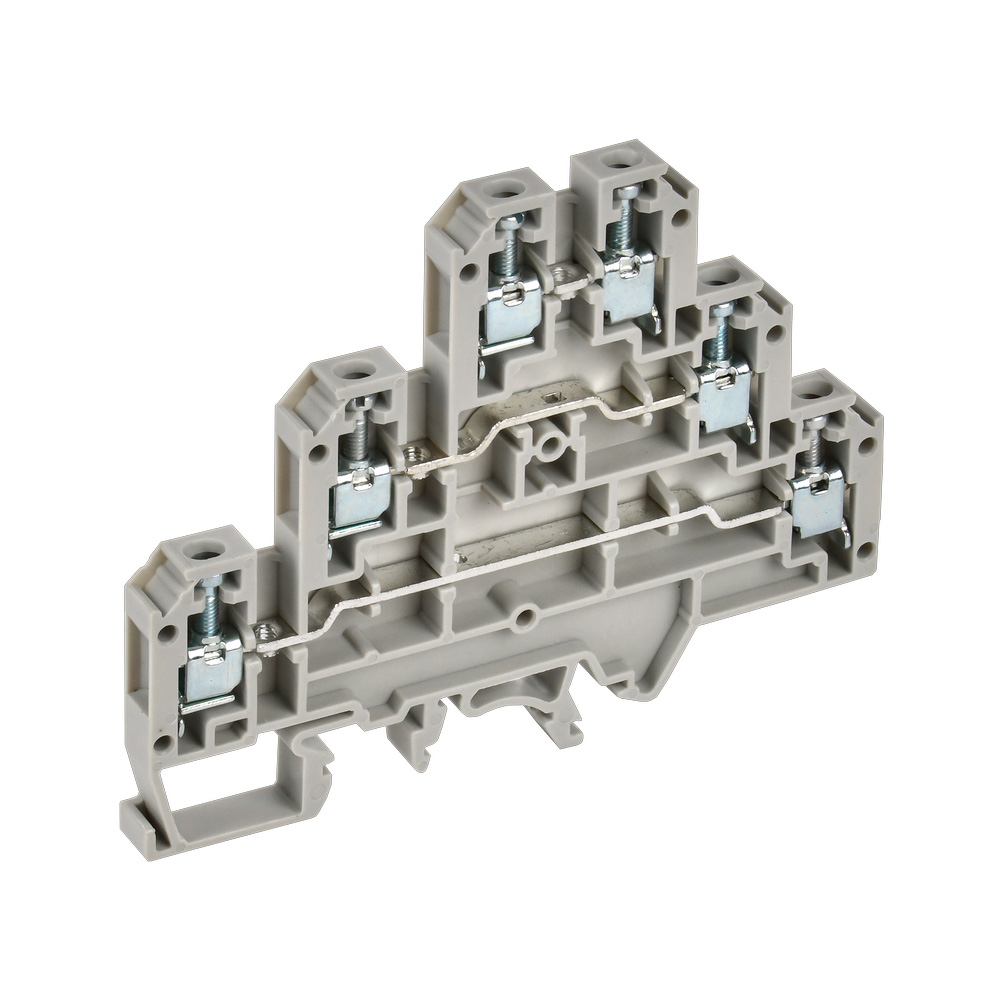 Фото Колодка клеммная CTS-ML ARMAFIX 3 ур. 2.5кв.мм сер. IEK YCT13-00-3-K03-002