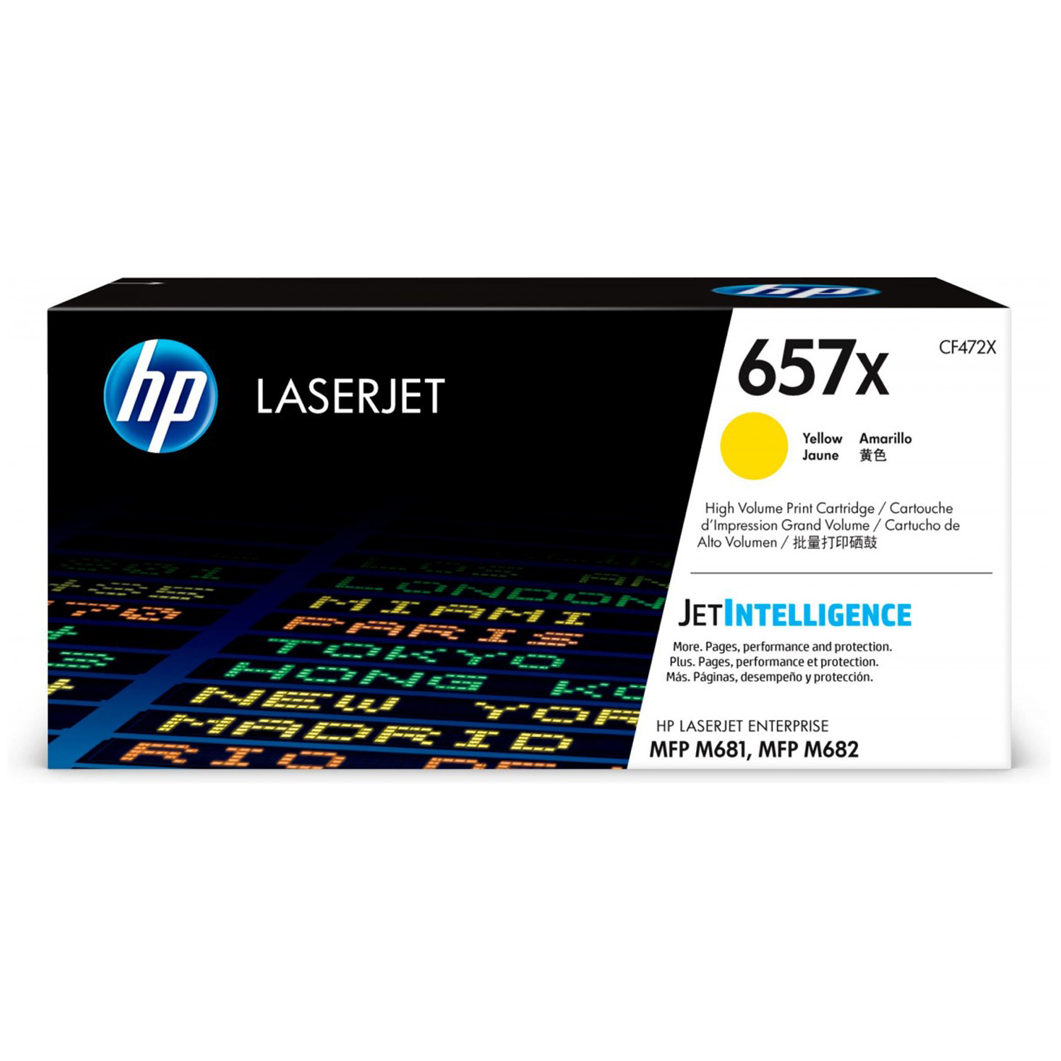 Фото Картридж HP 657X (CF472X) для HP LJ Color MFP M681/M682 (желтый, 23000k)