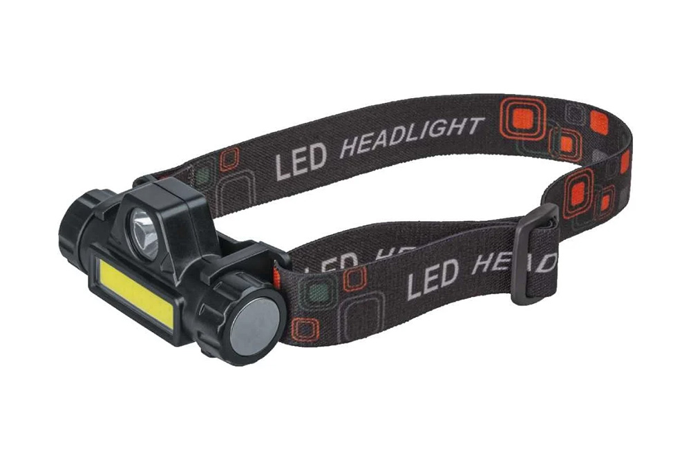 Фото Фонарь аккумуляторный налобный 14 661 NPT-H25-ACCU 1CREE LED 5Вт + 1COB LED 3Вт аккум. Li-ion 1.2А.ч NAVIGATOR 14661