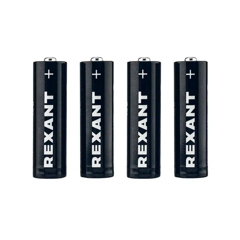 Фото Батарейка алкалиновая AA/LR6 пальчиковая 1,5В блистер 4 шт. REXANT {39-1027} (2)