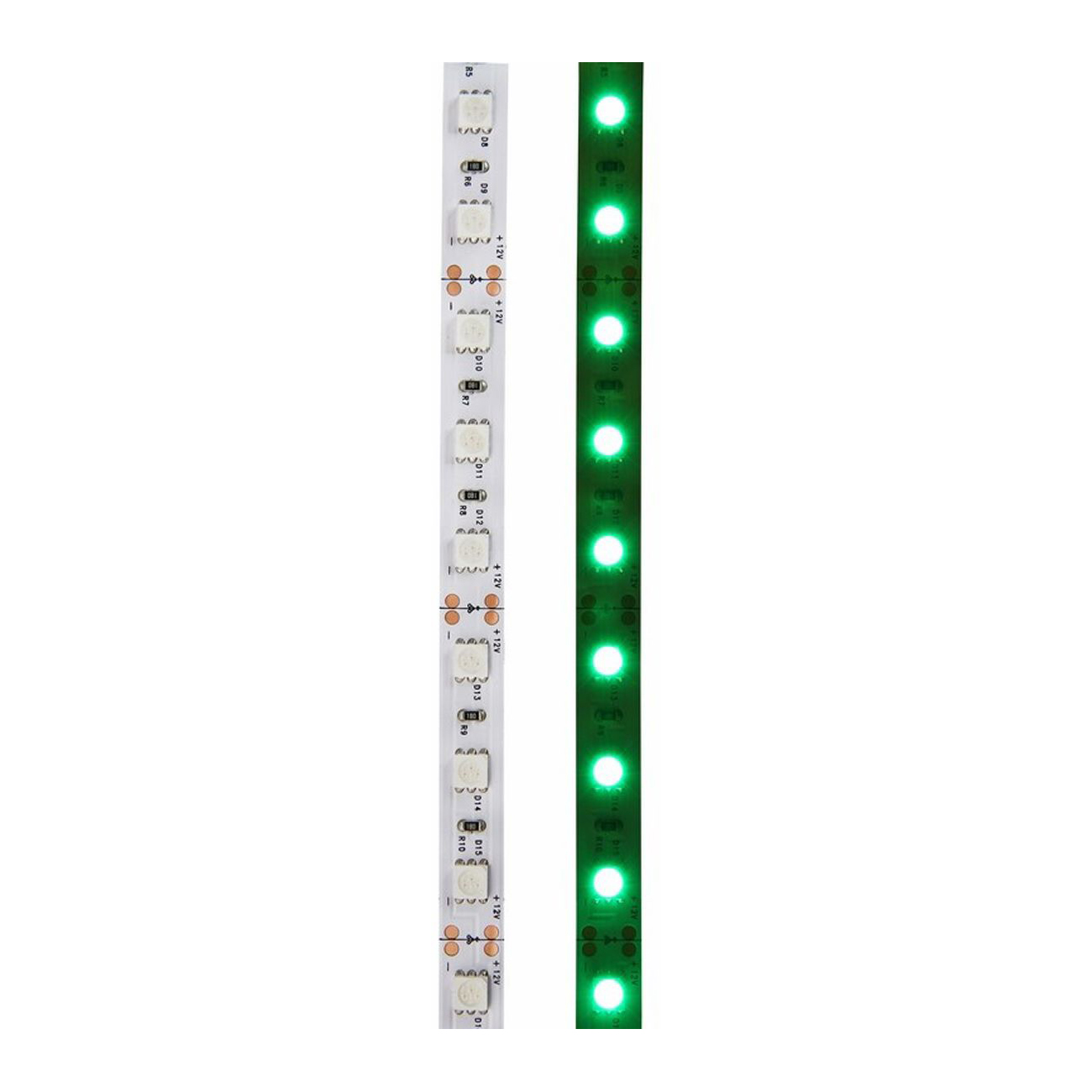 Фото Светодиодная лента 10 мм, зеленый, SMD 5050, 60 LED/м, 12 В, Lamper {141-464} (5)