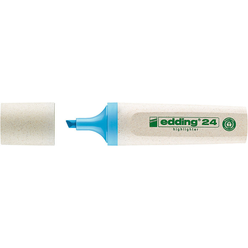 Фото Текстовыделитель Edding EcoLine, клиновидный наконечник, 2-5 мм, голубой {E-24#10}