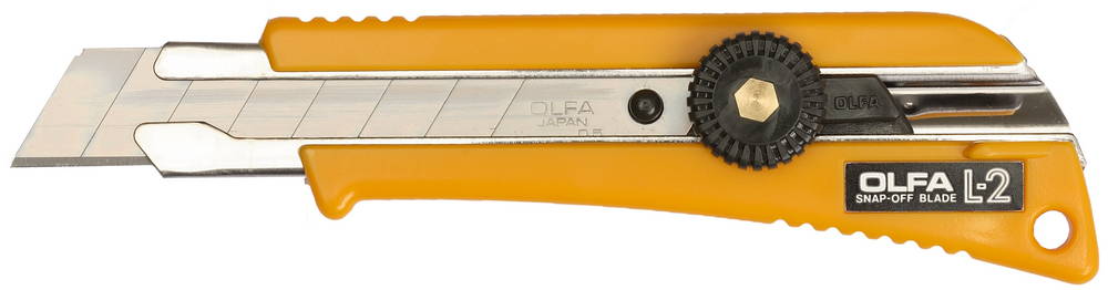 Фото OLFA нож с выдвижным сегментированным лезвием, автофиксатор, 18мм {OL-LTD-AL-LFB}
