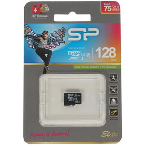 Фото Флеш карта microSD 128GB Silicon Power Elite microSDXC Class 10 UHS-I U1 {SP128GBSTXBU1V10} (1)