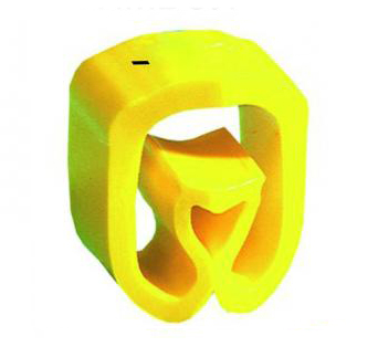 Фото Маркер закрытого профиля Partex PA-3 на провод 16.0-70.0 мм², символ "точка", желтый/черный (пачка 20 шт.) {PA-30006AV40..}