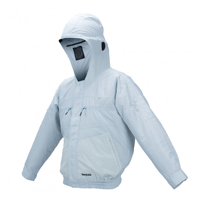 Фото Куртка с охлаждением Makita DFJ207ZXL, размер XL, белый (без аккумулятора и з/у)