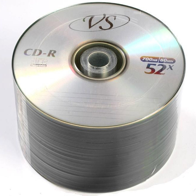 Фото Диск CD-R VS 700 Mb, 52x, Bulk (50), (50/600) 20137 {VSCDRB5003}