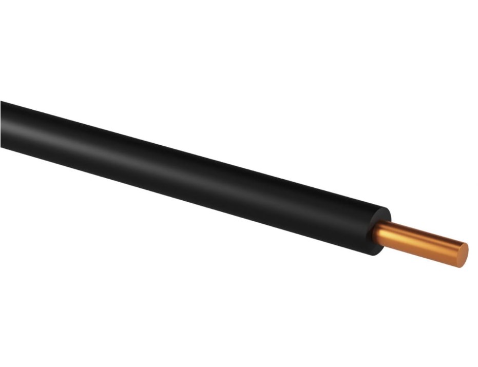 Фото Провод ПуВ 1х6,0 ГОСТ черный TDM {SQ0124-1348} (1)