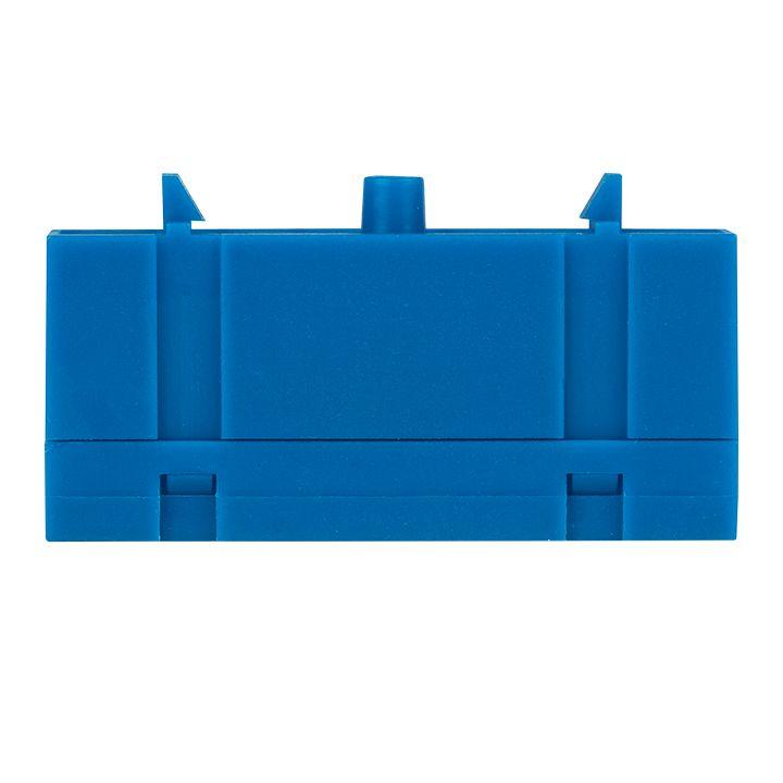 Фото Шина нулевая N 6х9 8 отверстий синий изолированный корпус на DIN-рейку латунь PROxima EKF sn0-63-8-ib