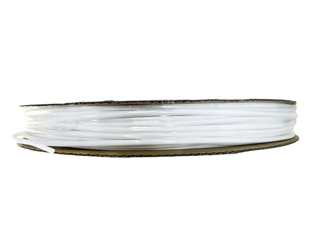 Фото Термоусаживаемая трубка Vell, усадка в 2 раза, 2,5 / 1,25 мм, 200 метров, белая {337388} (1)
