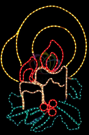 Фото Фигура "Две свечи", размер 100*75 см NEON-NIGHT {501-320}