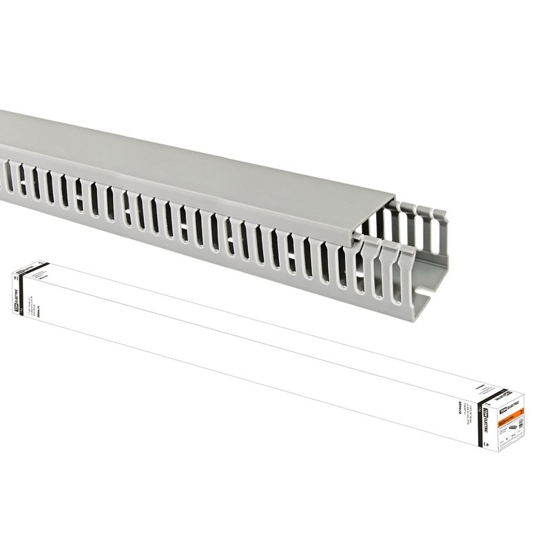 Фото Кабель-канал перфорированный 25х80 перфорация 4/6мм TDM (20 м) {SQ0410-0017}