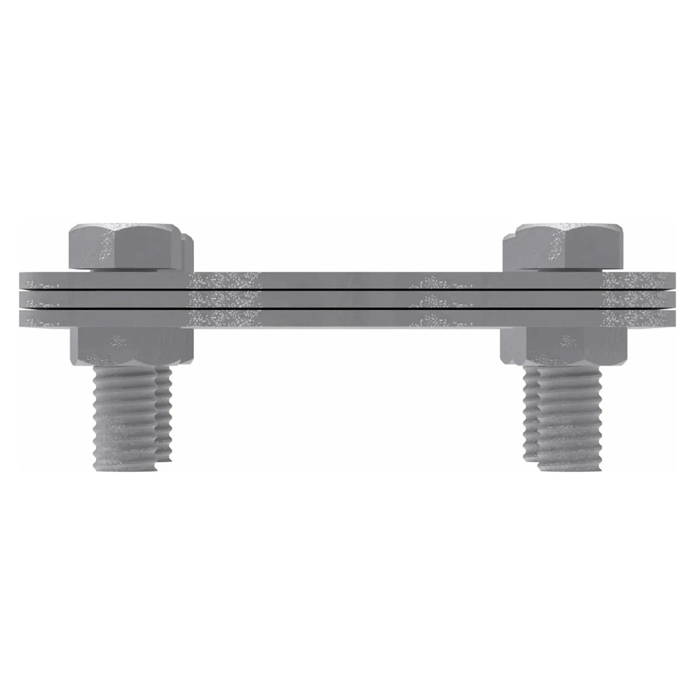 Фото Соединитель полоса-полоса 25-40мм с разделит. пластиной 80х80мм DKC NG3105 (1)