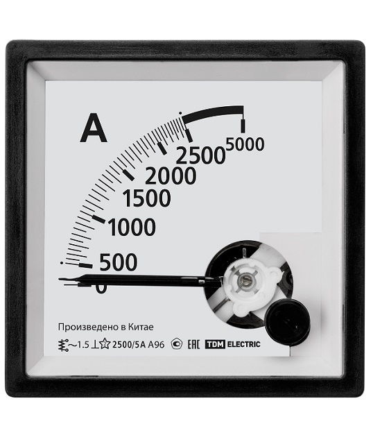 Фото Амперметр А96 2500А/5А-1,5 TDM {SQ1102-0027} (2)