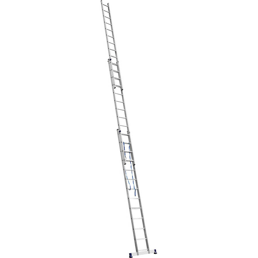 Фото Лестница СИБИН универсальная,трехсекционная со стабилизатором, 13 ступеней {38833-13} (4)