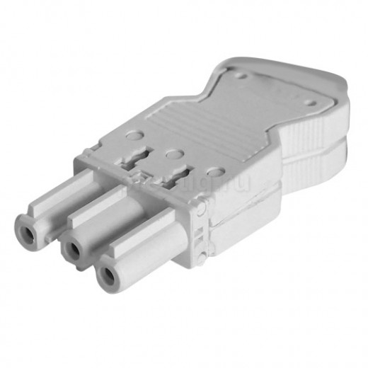 Фото Вилка Quick Connection "мама" 3 контакта в разъем CR0002 бел. Simon Connect CR0003-9