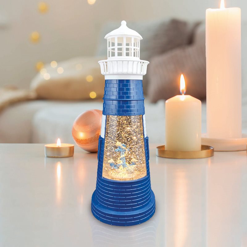 Фото Декоративный светильник "Маяк синий" с конфетти и подсветкой, USB Neon-Night {501-171}