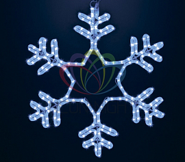 Фото Фигура "Снежинка" цвет белый, размер 45*38 см NEON-NIGHT {501-212-1}
