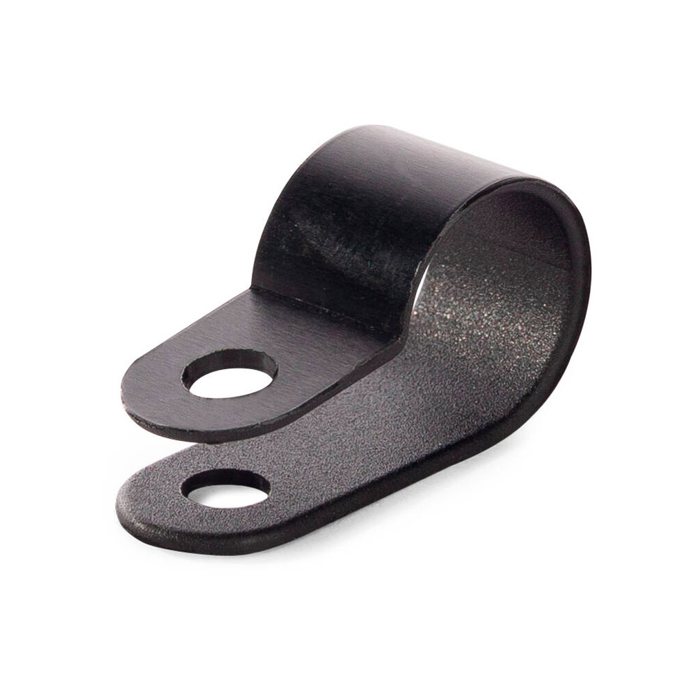 Фото Скоба пластиковая СНК 20 черный (Fortisflex) {103933}