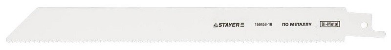 Фото Полотно STAYER "PROFI" S1122EF для сабельной эл. ножовки Bi-Met, тонколистовой, профильн металл, нерж сталь, цвет мет {159459-18}