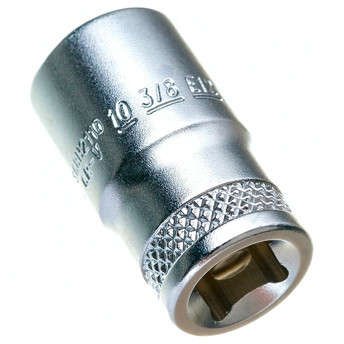 Фото Головка торцевая SUPER TECH 1/4"DR, 10 мм,3/8",E12 S68H2110 {46196} (1)