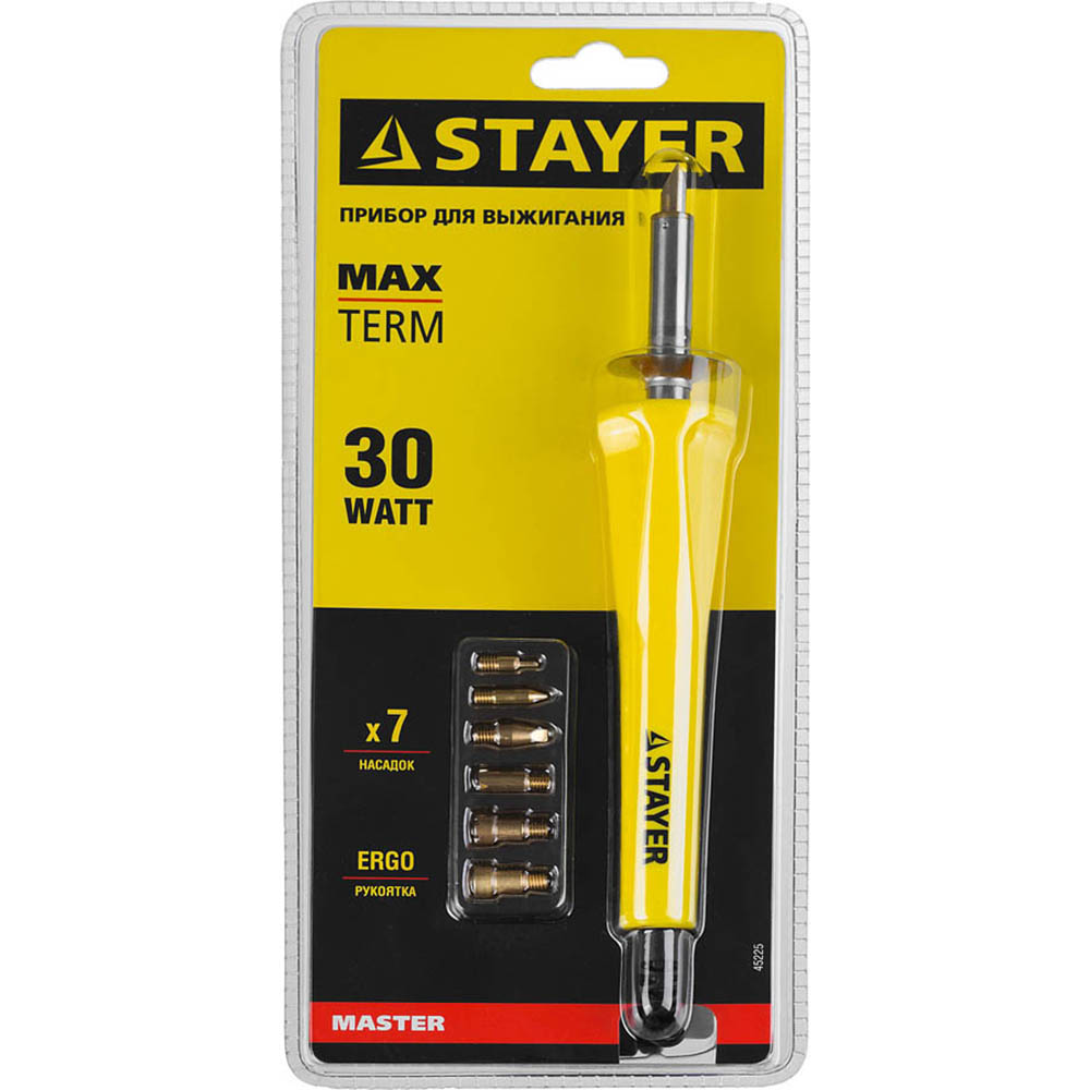 Фото Прибор STAYER "MASTER" для выжигания с набором насадок, 7шт {45225} (4)