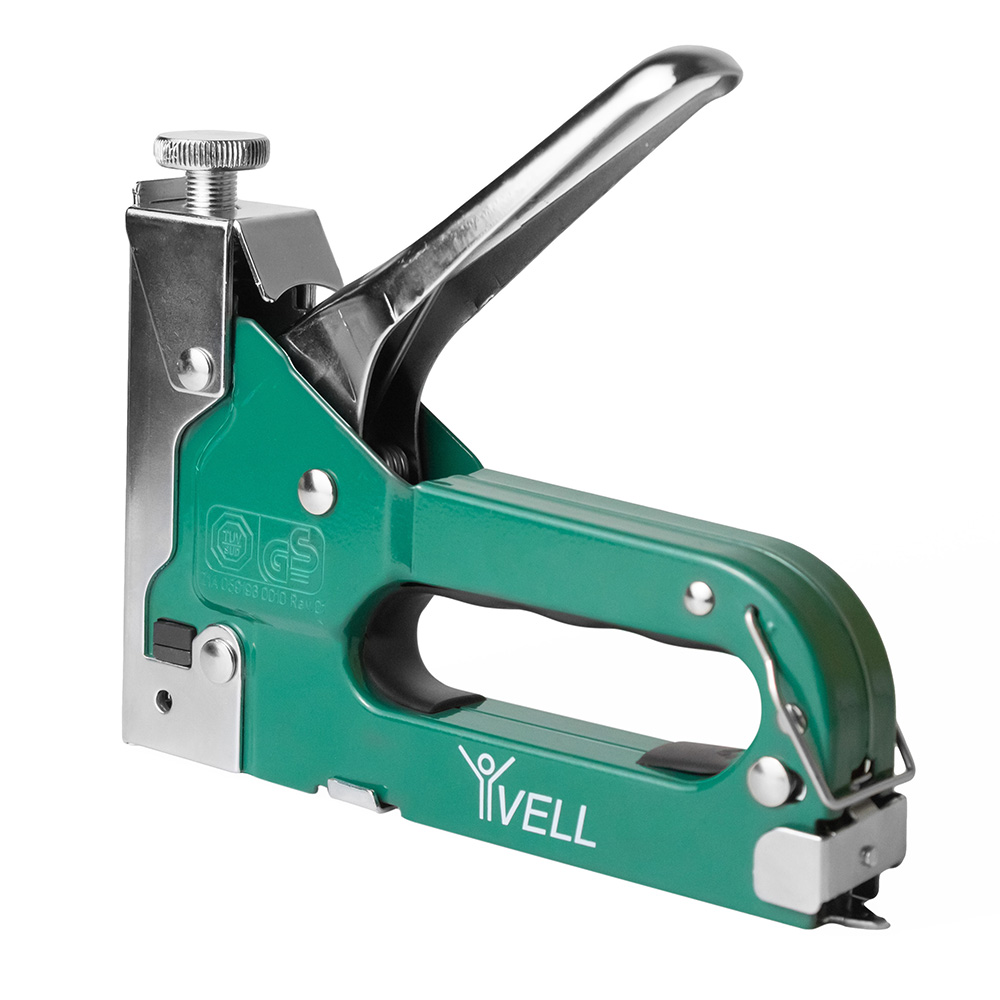 Фото Строительный мебельный степлер Vell регулируемый, 4-14 мм {V90351}