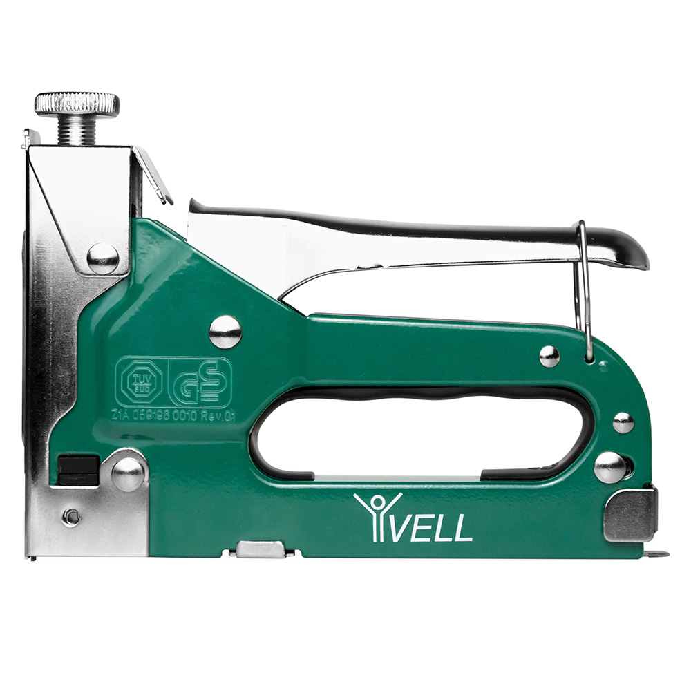 Фото Строительный мебельный степлер Vell регулируемый, 4-14 мм {V90351} (1)